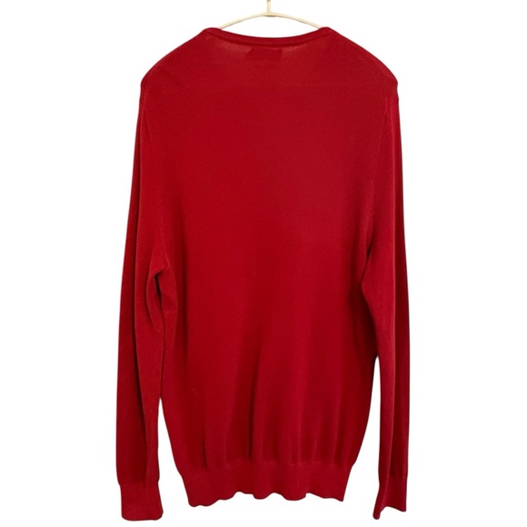 Polo by Ralph Lauren Men's Red Lightweight Crewneck Sweater XL - Picture 3 of 6